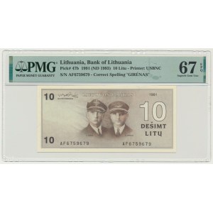 Lithuania, 10 Litu 1991 - PMG 67 EPQ