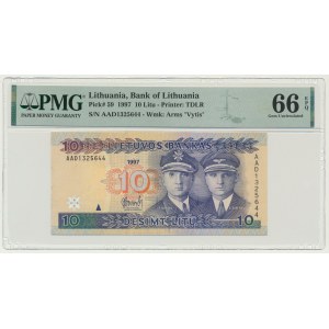Lithuania, 10 Litu 1997 - PMG 66 EPQ