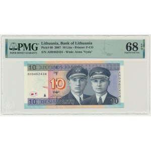 Lithuania, 10 Litu 2007 - PMG 68 EPQ