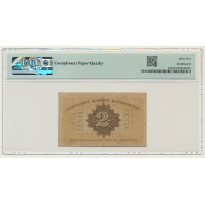 Lithuania, 2 Centu 1922 - PMG 65 EPQ