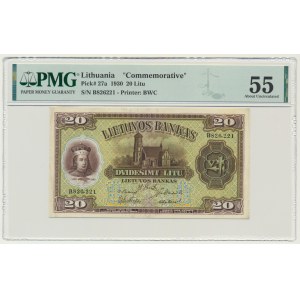 Lithuania, 20 Litu 1930 - PMG 55