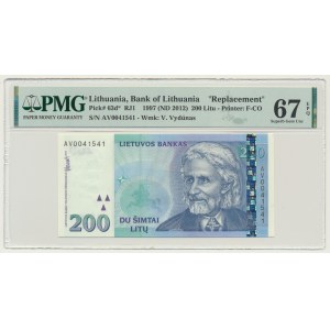 Lithuania, 200 Litu 1997 - PMG 67 EPQ