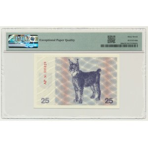 Lithuania, 25 Talonas 1991 - with text - PMG 67 EPQ