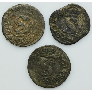Lot, Sigismund III Vasa, Schilling (3 pcs.)