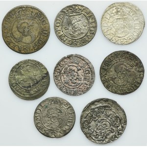 Set, Sigismond III Vasa, Shilling (8 pièces)