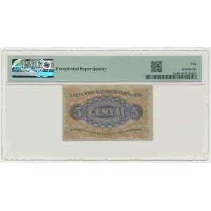 Lithuania, 5 Centai 1922 - PMG 50 EPQ