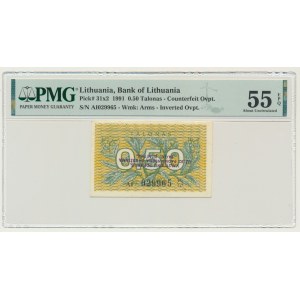 Lithuania, 0,50 Talonas 1991 - PMG 55 EPQ