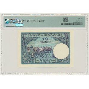 Madagascar, 10 Francs (1937-47) - PMG 66 EPQ