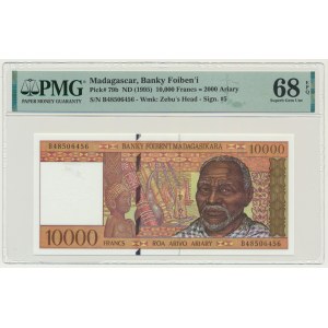 Madagascar, 10.000 Francs=2.000 Ariary (1995) - PMG 68 EPQ