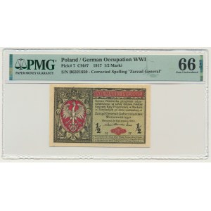 1/2 marka 1916 - Generał - PMG 66 EPQ