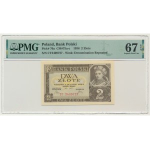 2 złote 1936 - CT - PMG 67 EPQ