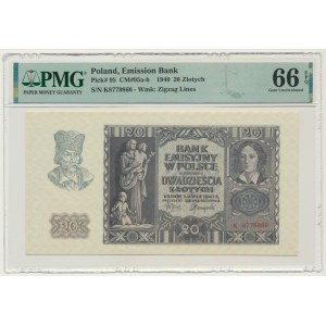 20 złotych 1940 - K - PMG 66 EPQ