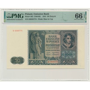 50 złotych 1941 - D - PMG 66 EPQ