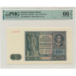 50 złotych 1941 - D - PMG 66 EPQ