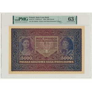 5,000 marks 1920 - II Series F - PMG 63 EPQ