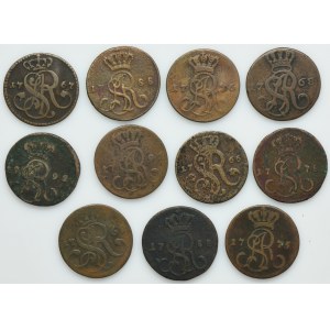 Lot, Poniatowski, Groschen (11 pcs.)