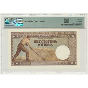 Serbien, 500 Dinar 1942 - PMG 66 EPQ
