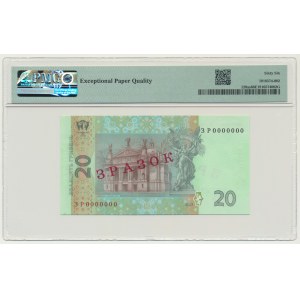 Ukraine, 20 Hryven 2003 - SPECIMEN - PMG 66 EPQ