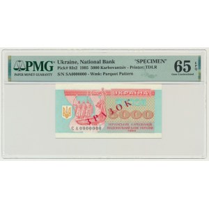Ukraine, 5.000 Karbovanstiv 1995 - SPECIMEN - PMG 65 EPQ