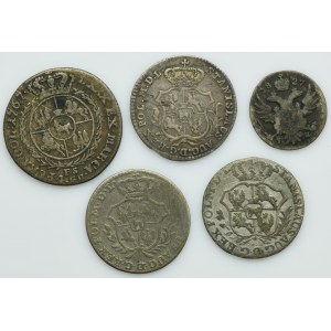 Lot, Poniatowski and Polish Kingdom, Groschen (5 pcs.)