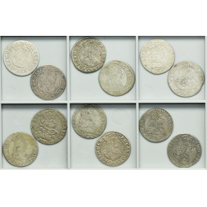 Lot, John II Casimir, 6 Groschen (12 pcs.)