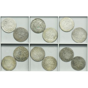 Lot, John II Casimir, 6 Groschen (12 pcs.)