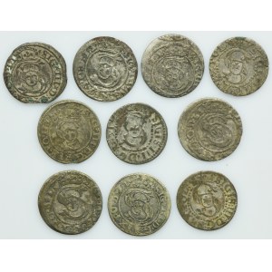 Lot, Sigismund III Vasa, Schilling Riga (10 pcs.)