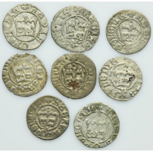 Lot, John I Albert, 1/2 Groschen (8 pcs.)