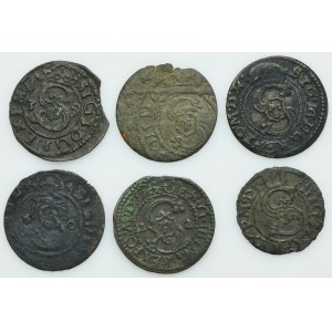 Lot, Sigismund III Vasa, Ternarius and Schilling Lobzenica and Vilnius (6 pcs.)