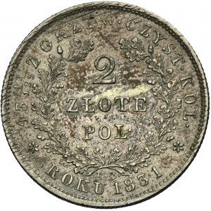 November Uprising, 2 zlote Warsaw 1831 KG
