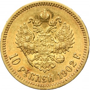 Russia, Nicholas II, 10 Rouble Petersburg 1902 AP