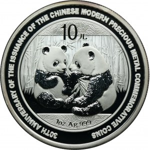 China, 10 Yuan 2009 - Panda, Founding of the Agricultural Bank of China