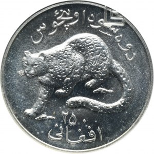 Afghanistan, 250 Afghani Llantrisant 1978 - Snow leopard - GCN MS63