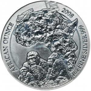 Rwanda, 50 Amafaranga Karlsfeld 2008 - Gorilla - GCN MS70
