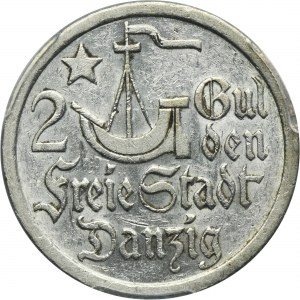 Free City of Danzig, 2 gulden 1923 - PCGS AU55