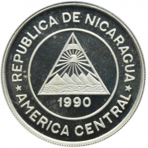Nicaragua, 10.000 Cordobas Panama 1990 - Ocelot - GCN PR62