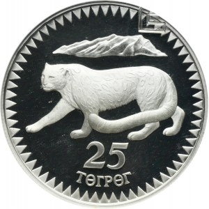 Mongolia, 25 Tögrög 1987 - Snow leopard - GCN PR69