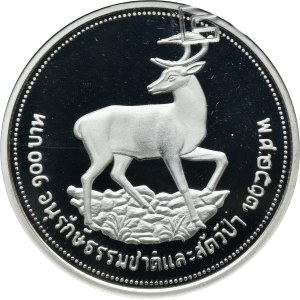 Thailand, Rama IX, 100 Baht Llantrisant 1974 - Wildlife Conservation - GCN PR65