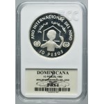 Dominican Republic, 10 Pesos Balerna 1982 - International Year of the Child - GCN PR64