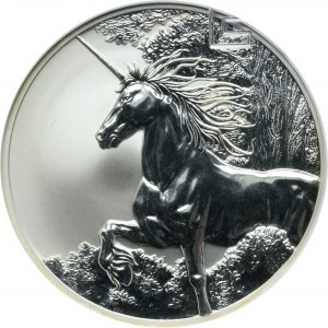 Tokelau, Elizabeth II, 5 Dollars 2014 - Unicorn - GCN MS70