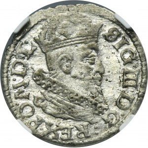 Sigismund III Vasa, Groschen Vilnius 1625 - NGC MS63
