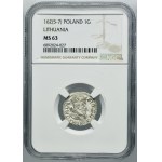 Sigismund III Vasa, Groschen Vilnius 1625 - NGC MS63