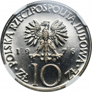 10 złotych 1976 Adam Mickiewicz - NGC MS65 DPL
