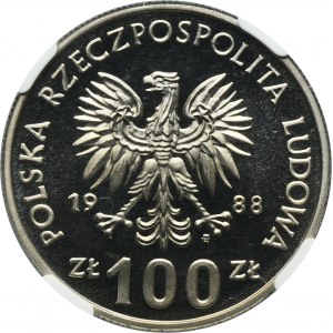 100 złotych 1988 Jadwiga - NGC PF69 ULTRA CAMEO