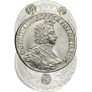 August II the Strong, 2/3 Thaler (gulden) Leipzig 1698 EPH -RARE