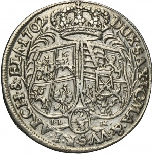Augustus II the Strong, 2/3 Thaler Dresden 1702 ILH