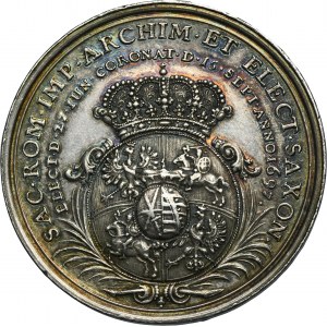 August II the Strong, Coronation Medal 1697 - RARE