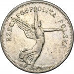 Nike, 5 złotych Warszawa 1932 - NAJRZADSZA MONETA II RP