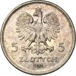 Nike, 5 złotych Warszawa 1932 - NAJRZADSZA MONETA II RP