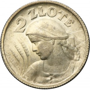 Kobieta i kłosy, 2 złote Paryż 1924